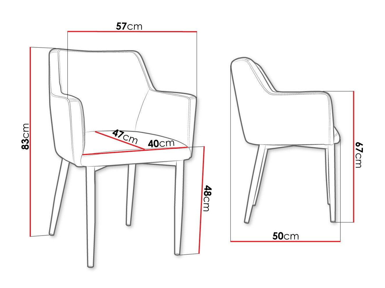 Stoel Jackson 108 (Zwart + Magic Velvet 2219)