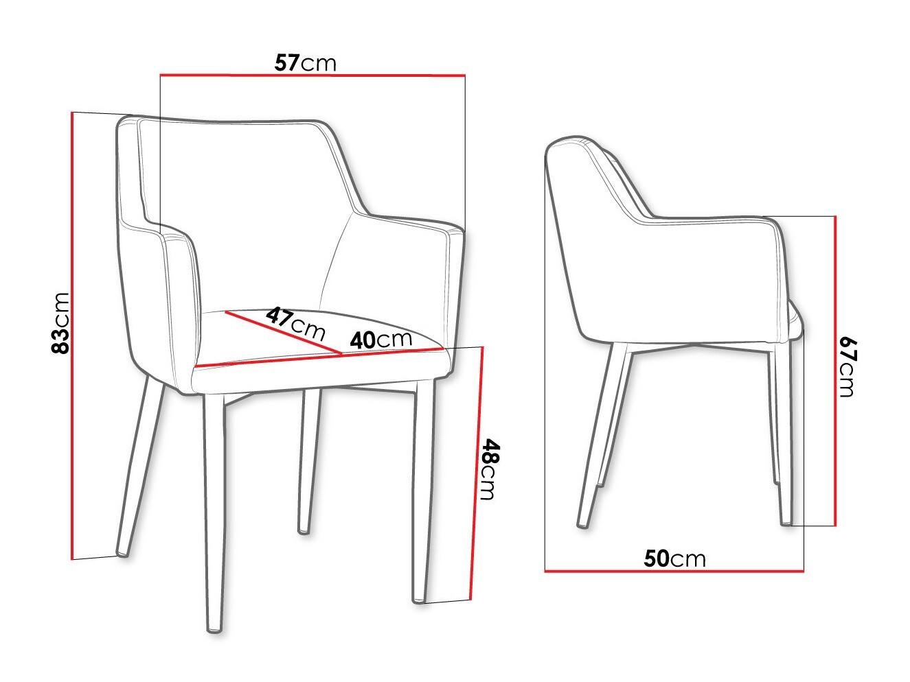 Stoel Jackson 108 (Zwart + Magic Velvet 2258)