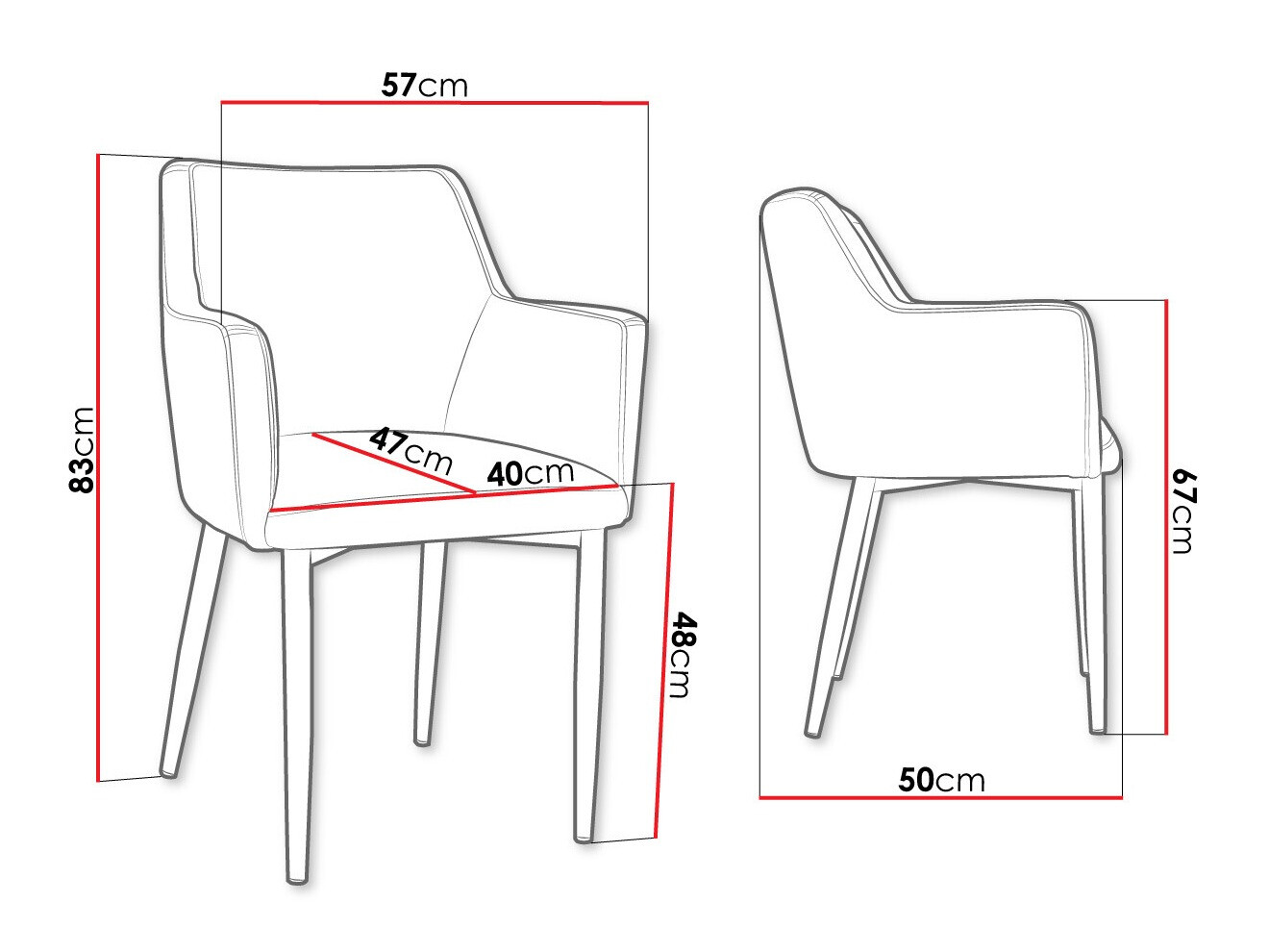 Stoel Jackson 108 (Zwart + Magic Velvet 2258)