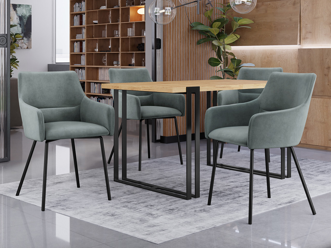 Stoel Jackson 109 (Zwart + Magic Velvet 2217)