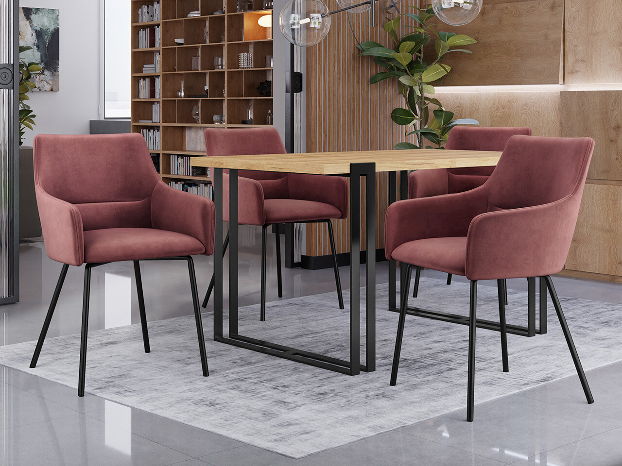 Stoel Jackson 109 (Zwart + Magic Velvet 2258)