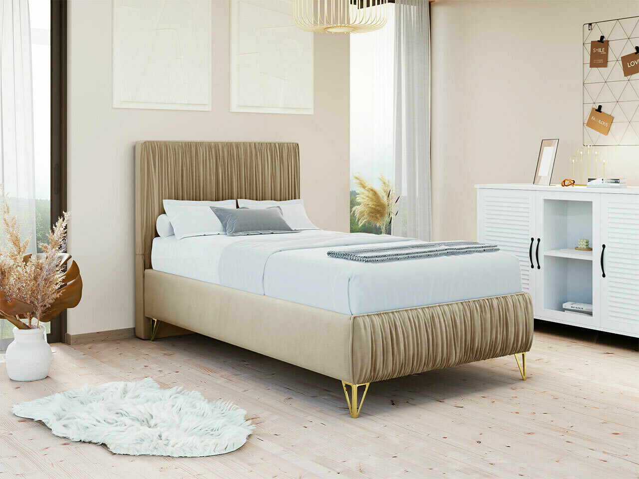 Boxspring Logan 112 (Amor Velvet 4304)