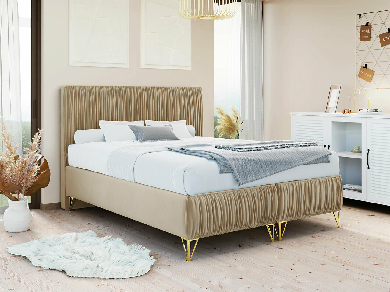Boxspring Logan 112 (Amor Velvet 4304)