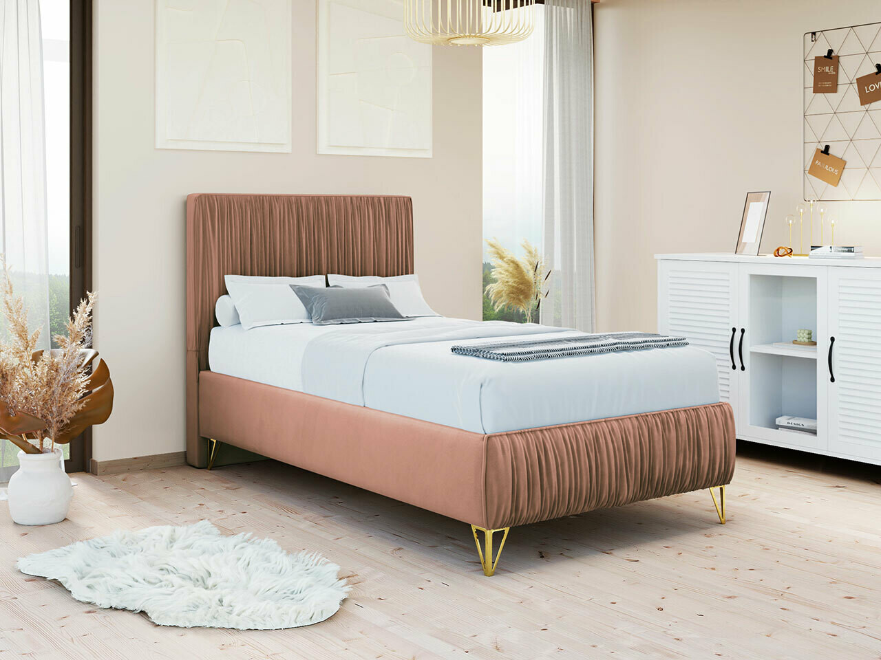Bed Logan 112 (Amor Velvet 4328)