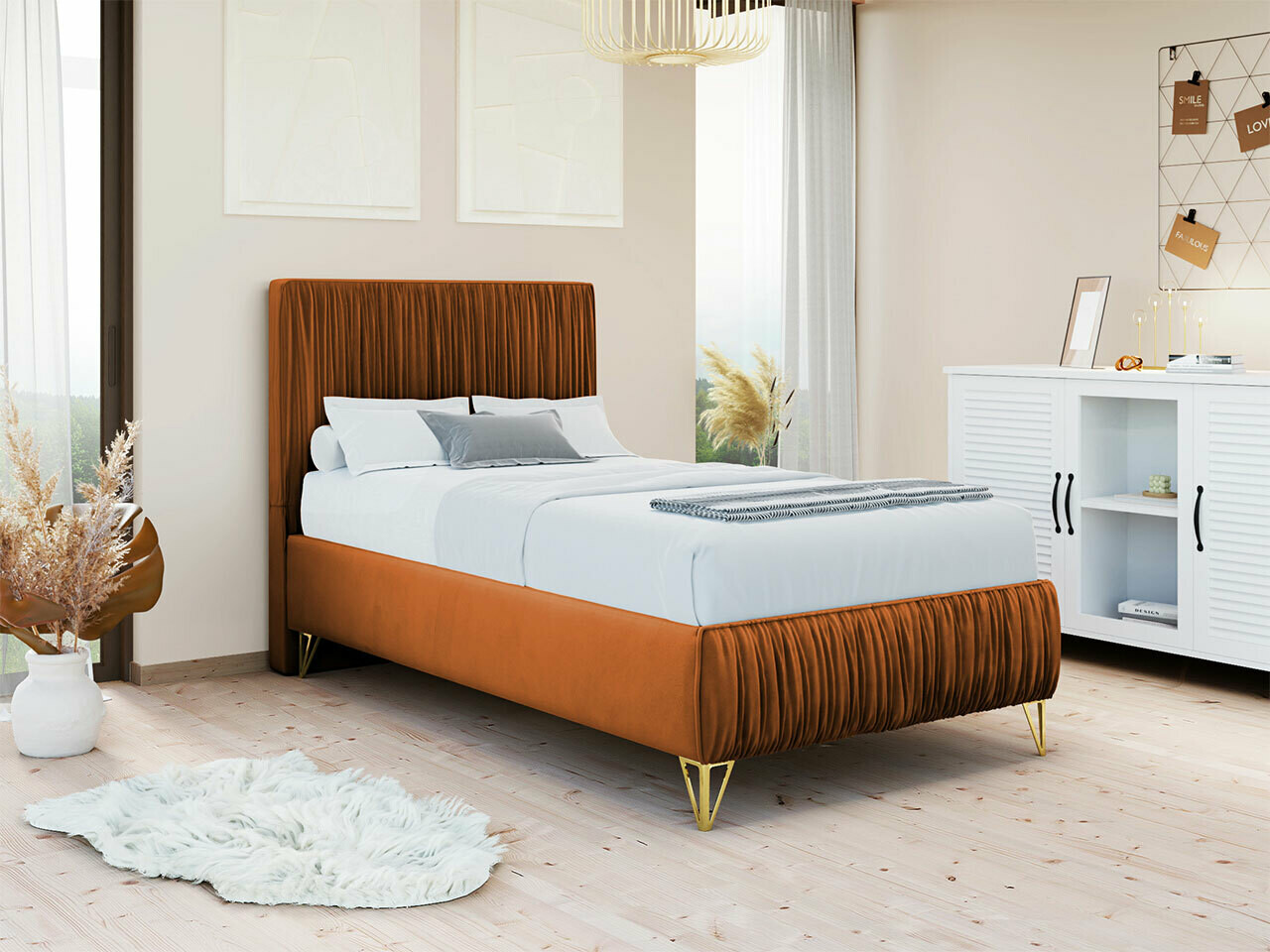 Boxspring Logan 112 (Amor Velvet 4305)