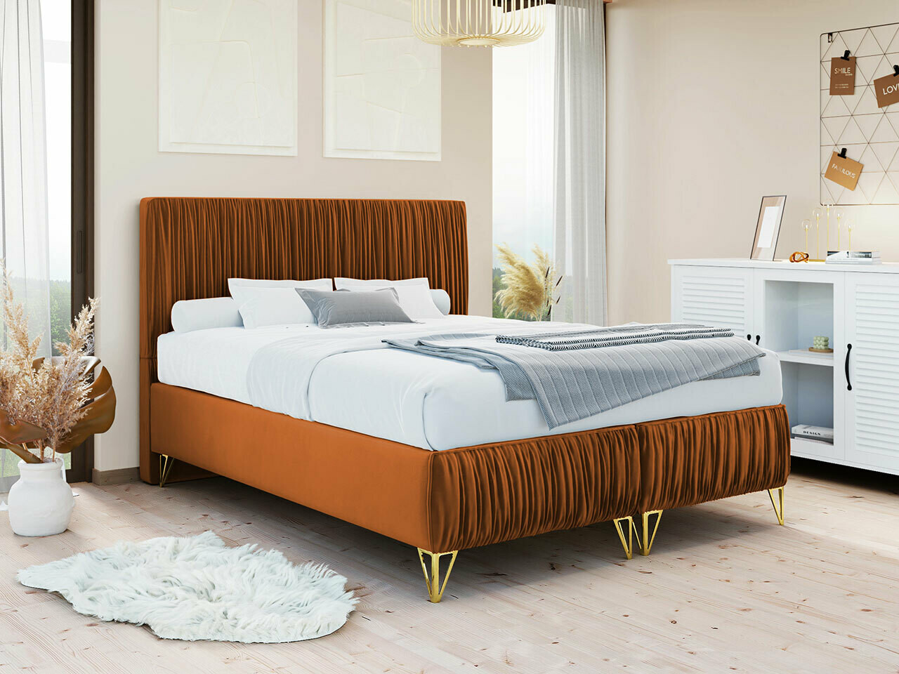 Boxspring Logan 112 (Amor Velvet 4305)