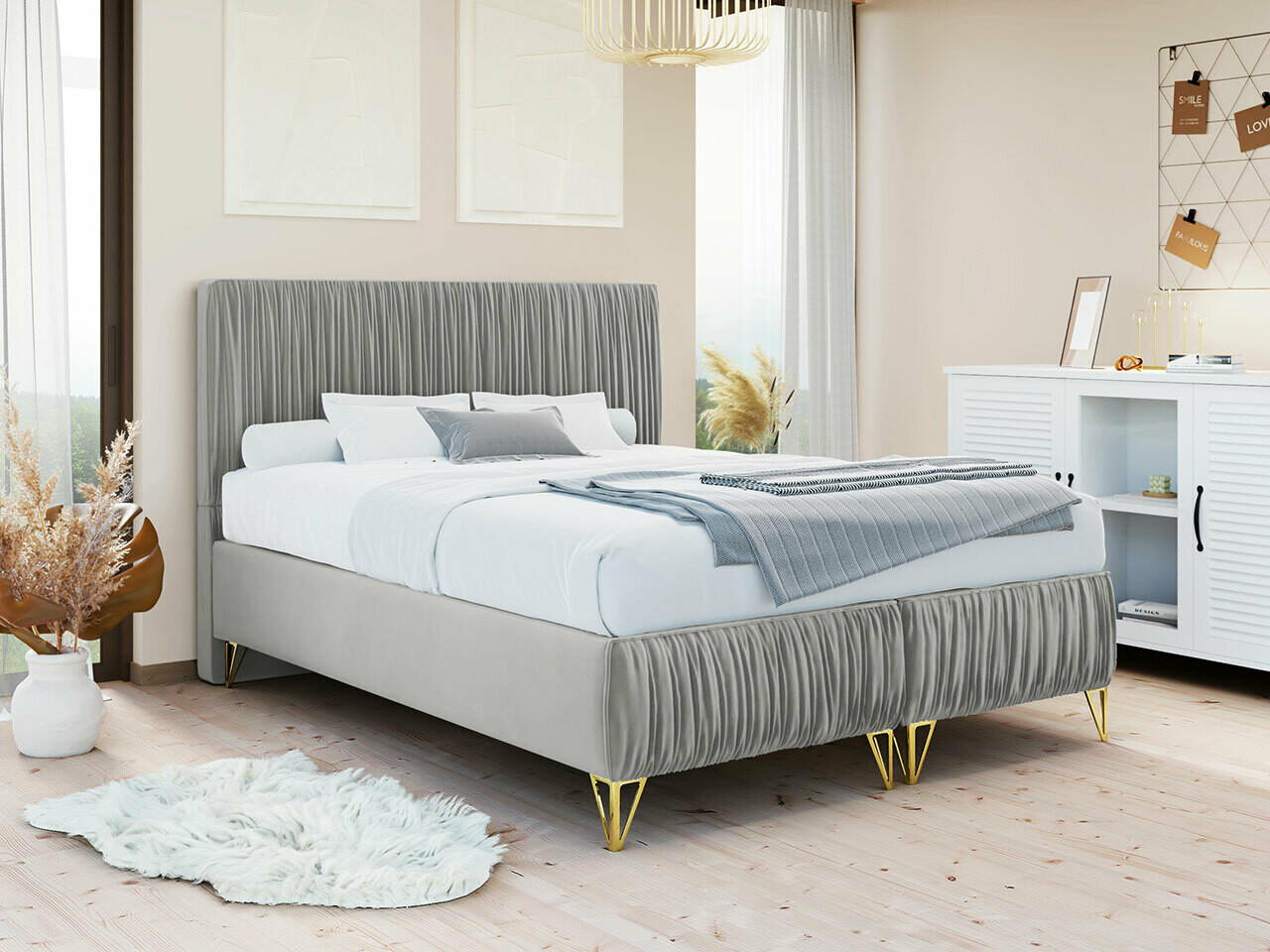 Boxspring Logan 112 (Amor Velvet 4318)