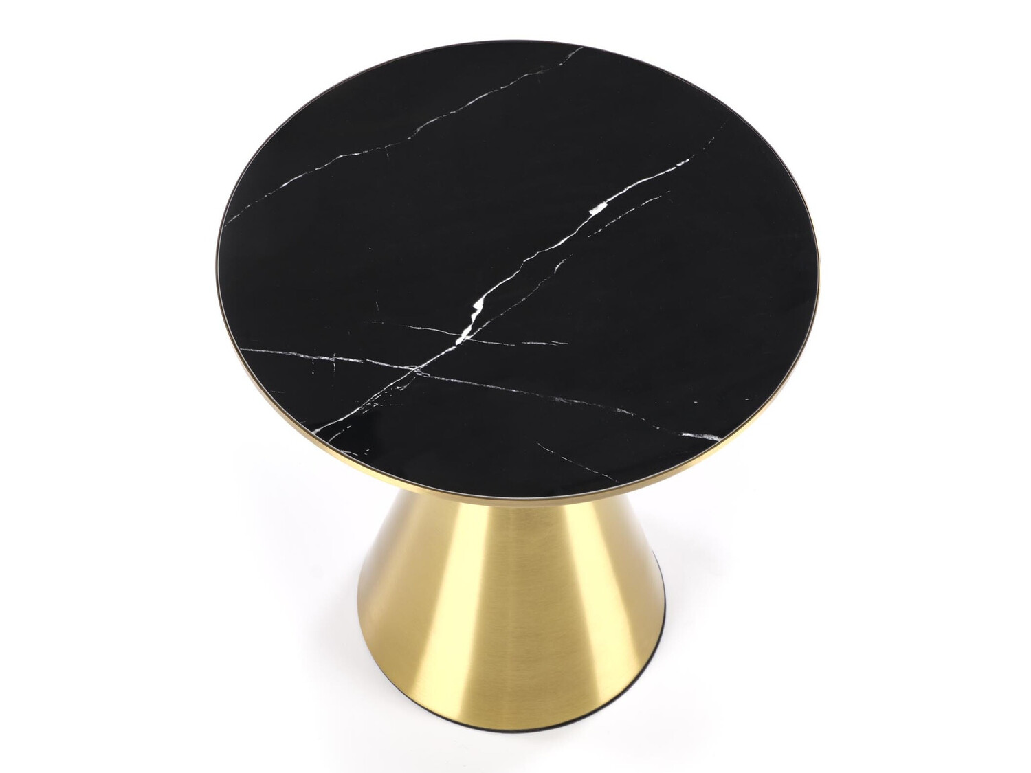 Salontafel Houston 1553 (Gouden + Zwart marmer)