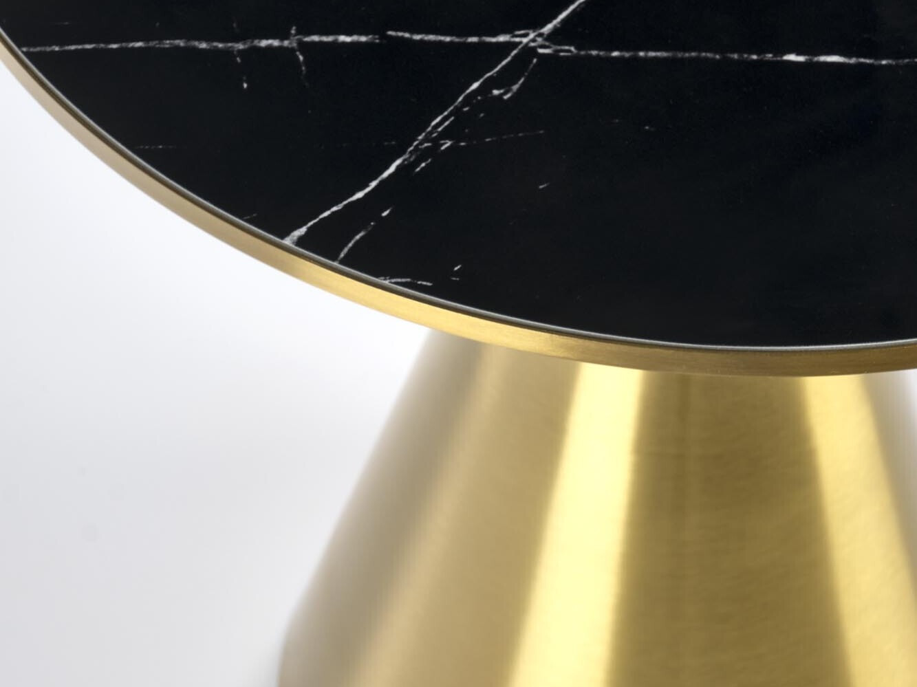 Salontafel Houston 1553 (Gouden + Zwart marmer)