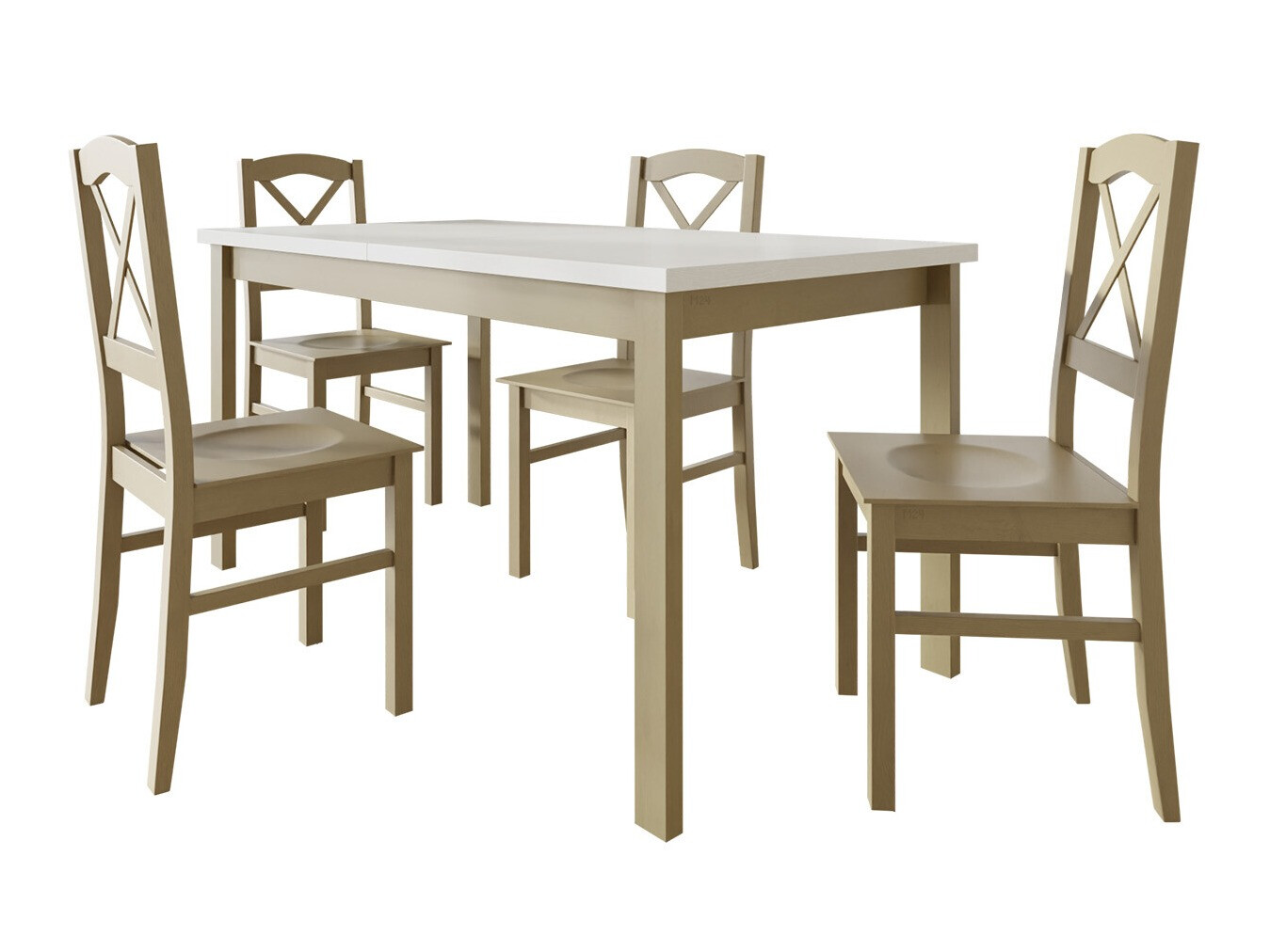 Eetkamerset Victorville 286 (Sonoma eik + Wit)