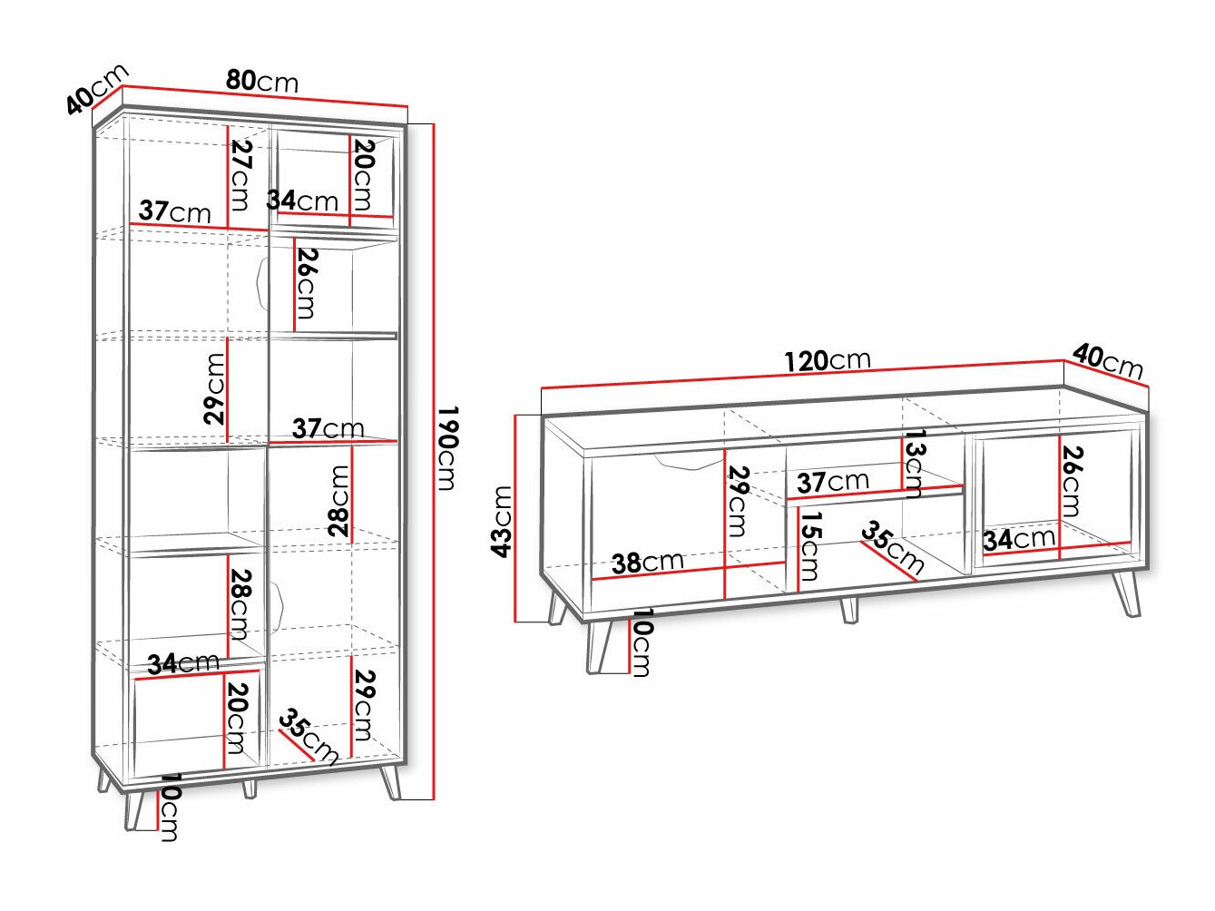 De reeks van de kinderkamer Domvera 120