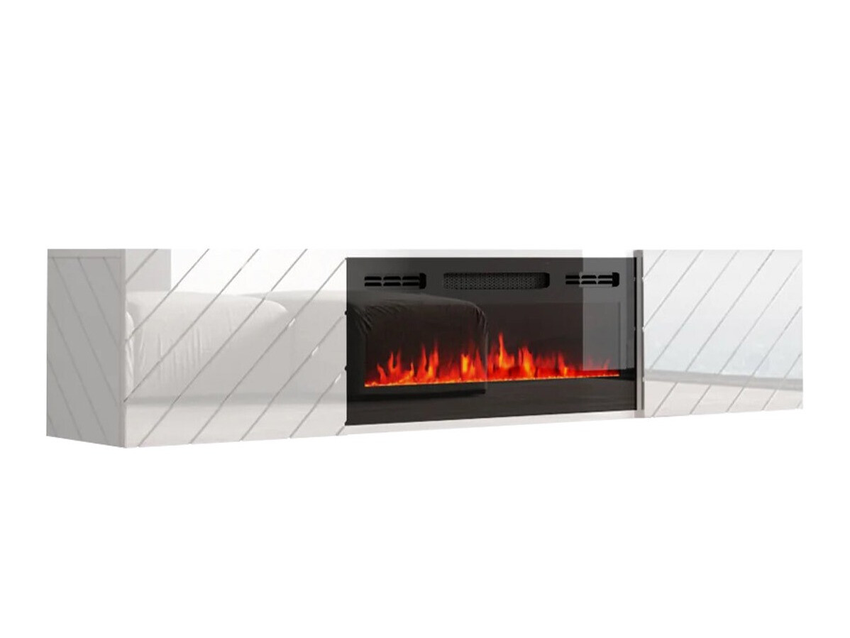 TV-meubel Charlotte 192 (Wit + Zwart)