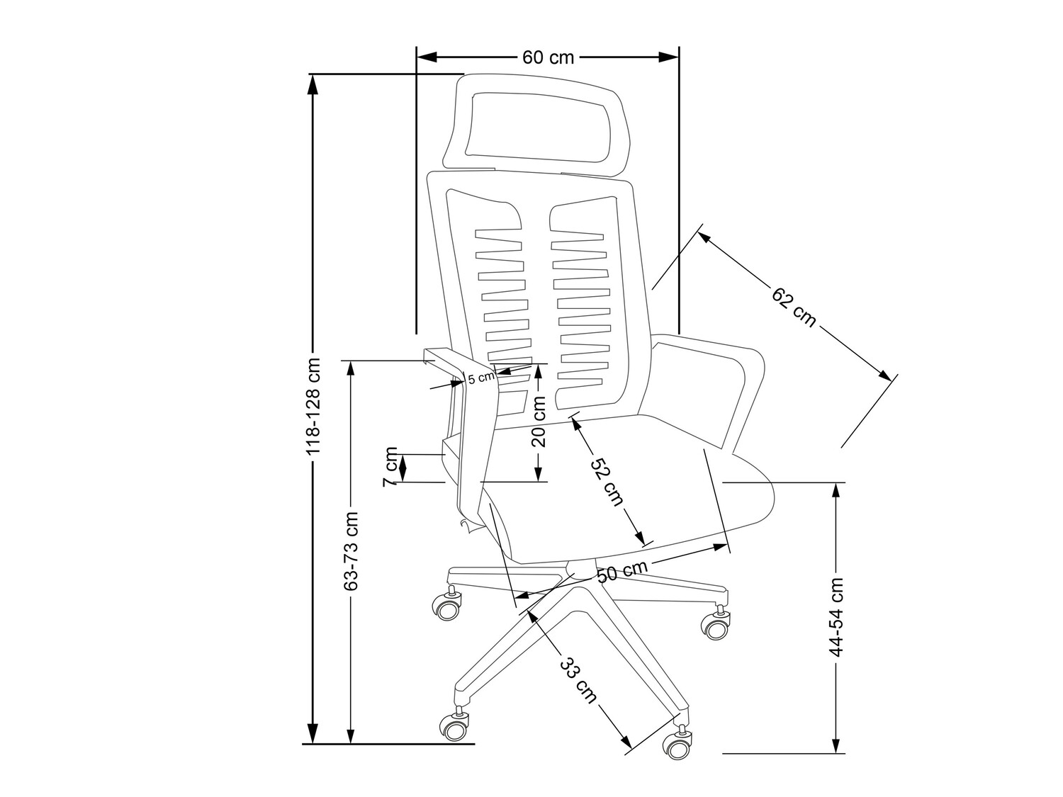 Bureaustoel Houston 1571