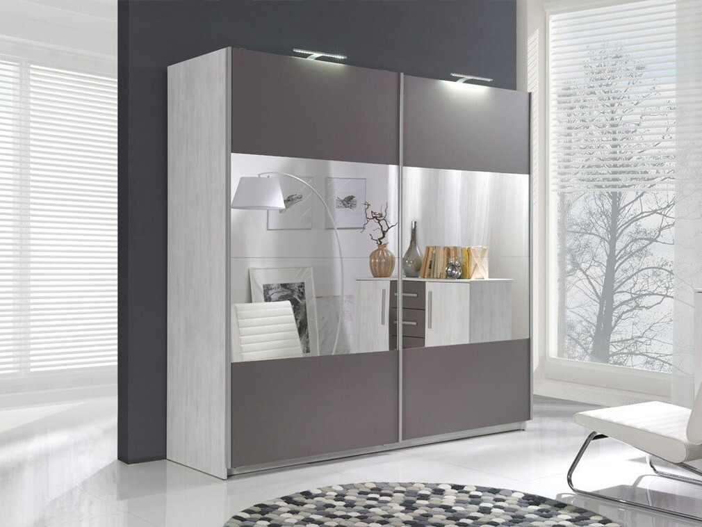 Kledingkast Murrieta 136 (Noordse den + Grijs)