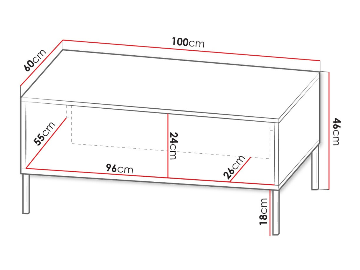 Salontafel Verteni 104 (Wit)