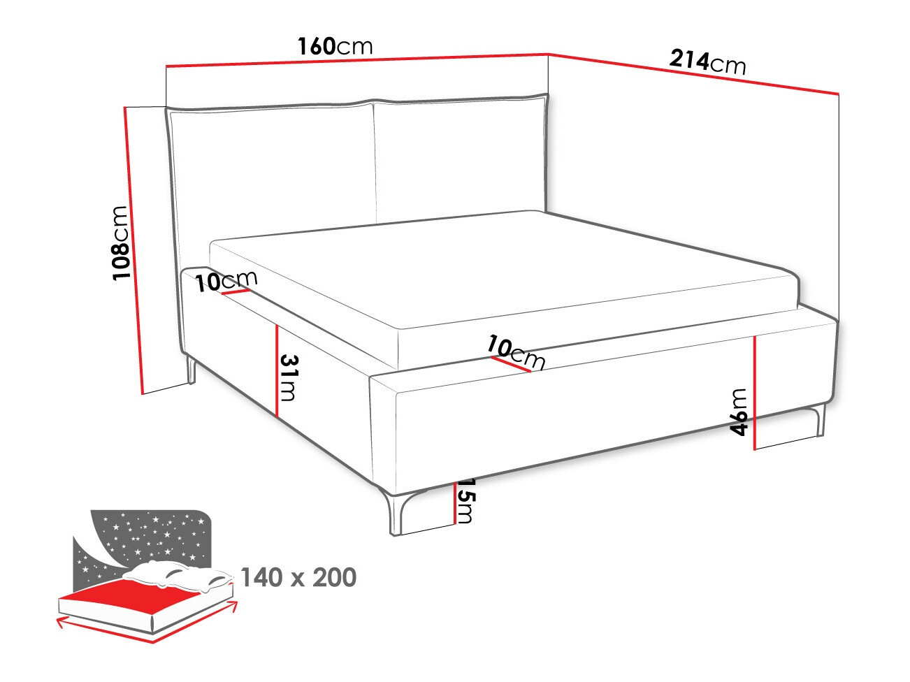 Bed Clovis 113 (Poso 02)