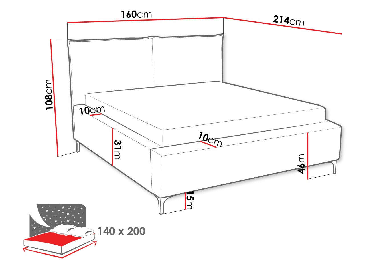 Bed Clovis 113 (Poso 27)