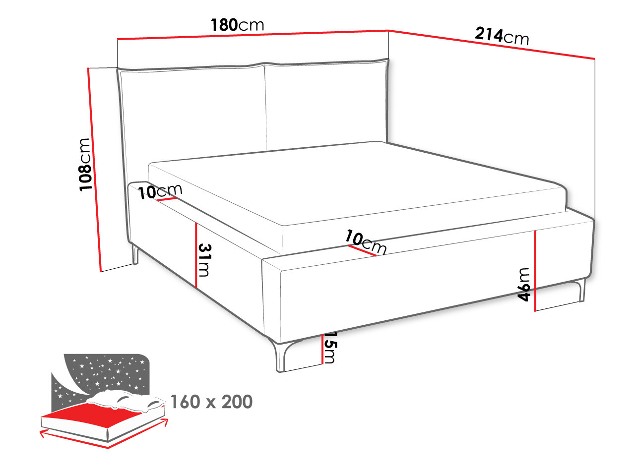 Bed Clovis 113 (Poso 34)