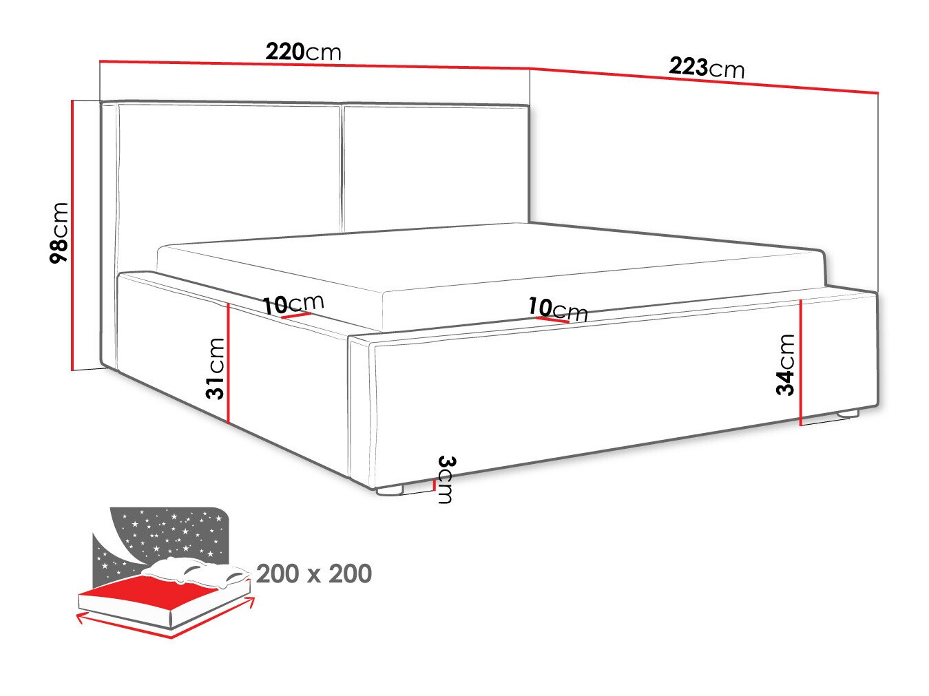 Bed TrendyNest 117 (Manila 02)