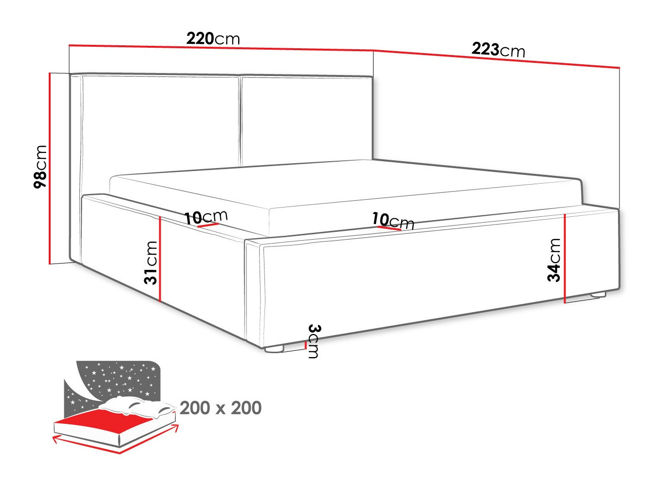 Bed TrendyNest 117 (Manila 18)