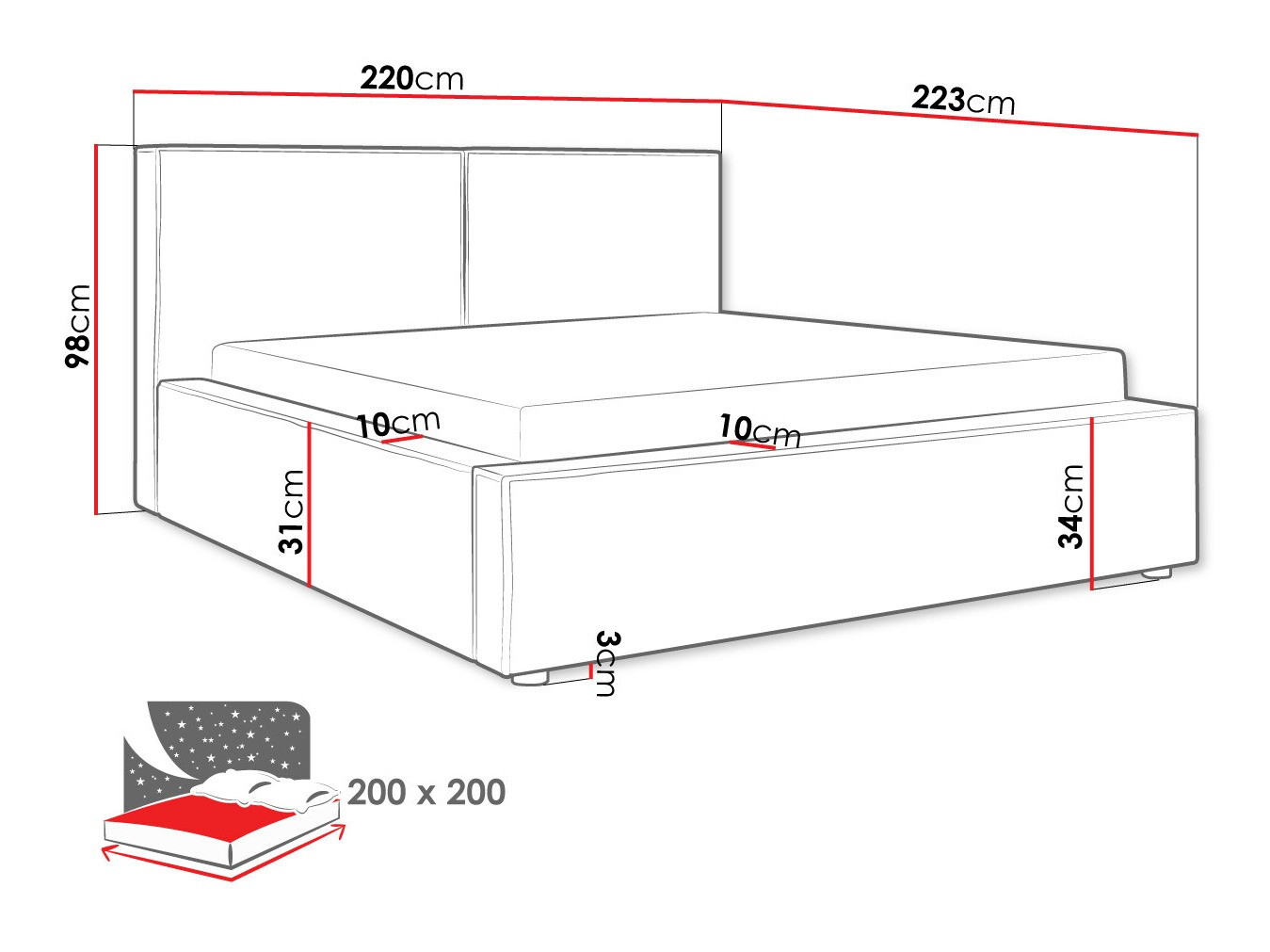 Bed TrendyNest 117 (Manila 20)