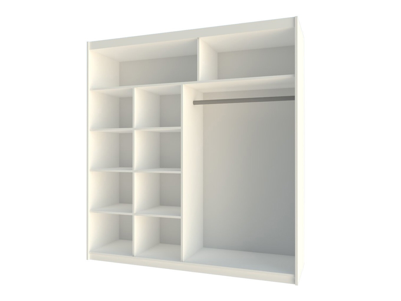 Kledingkast Honolulu 193 (Sonoma eik + getinte spiegel)