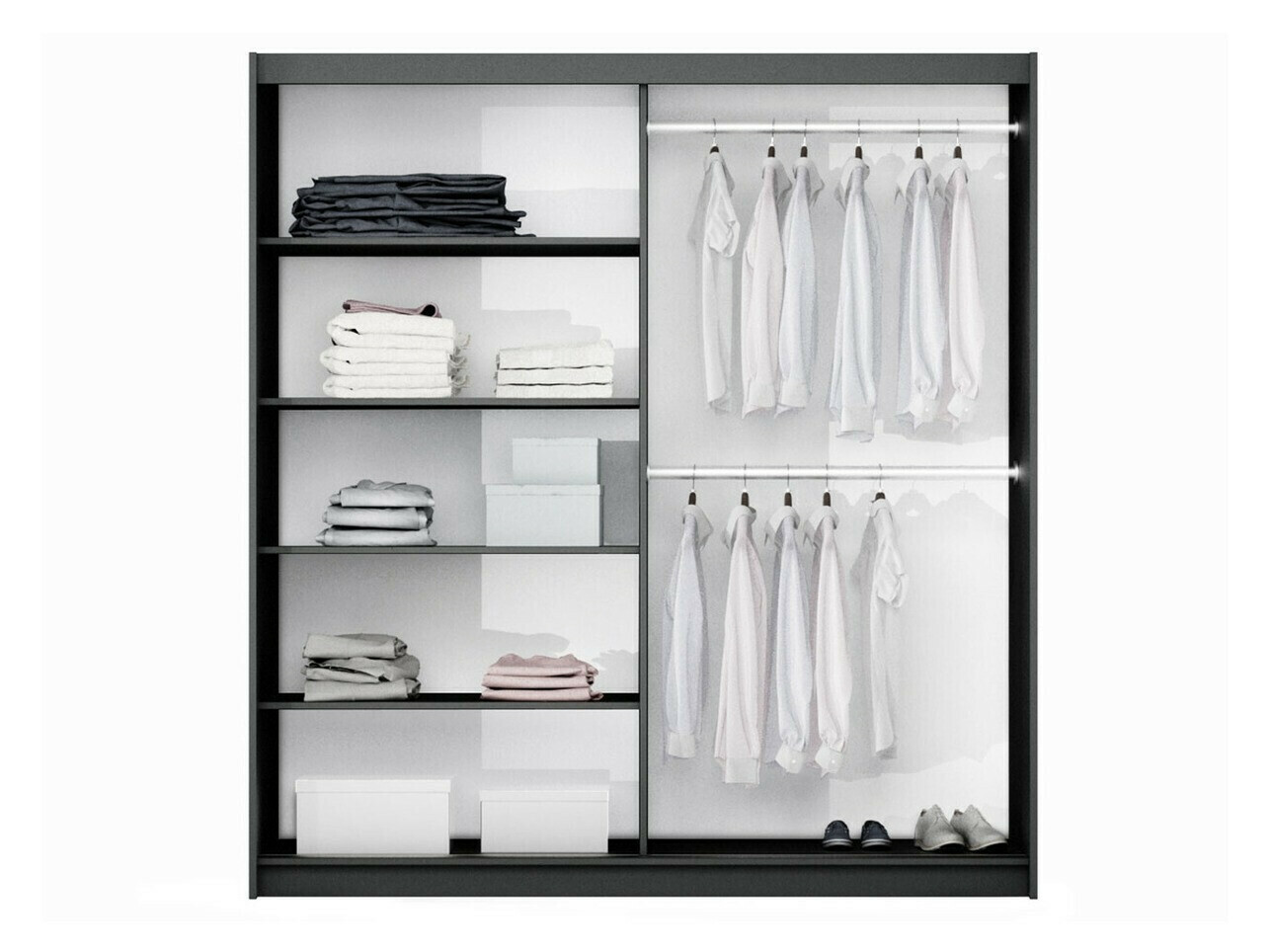 Kledingkast Honolulu 125 (Grijs)