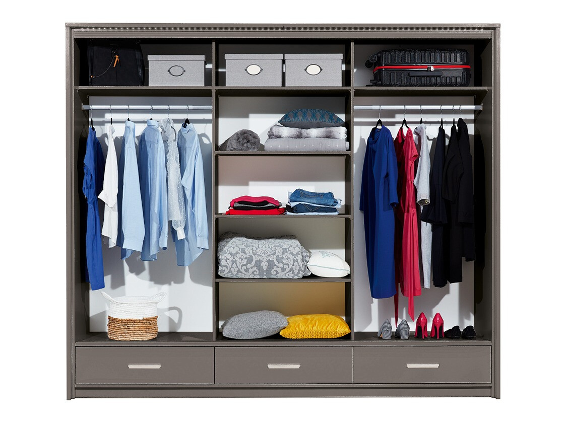 Kledingkast Honolulu 203 (Grafiet)