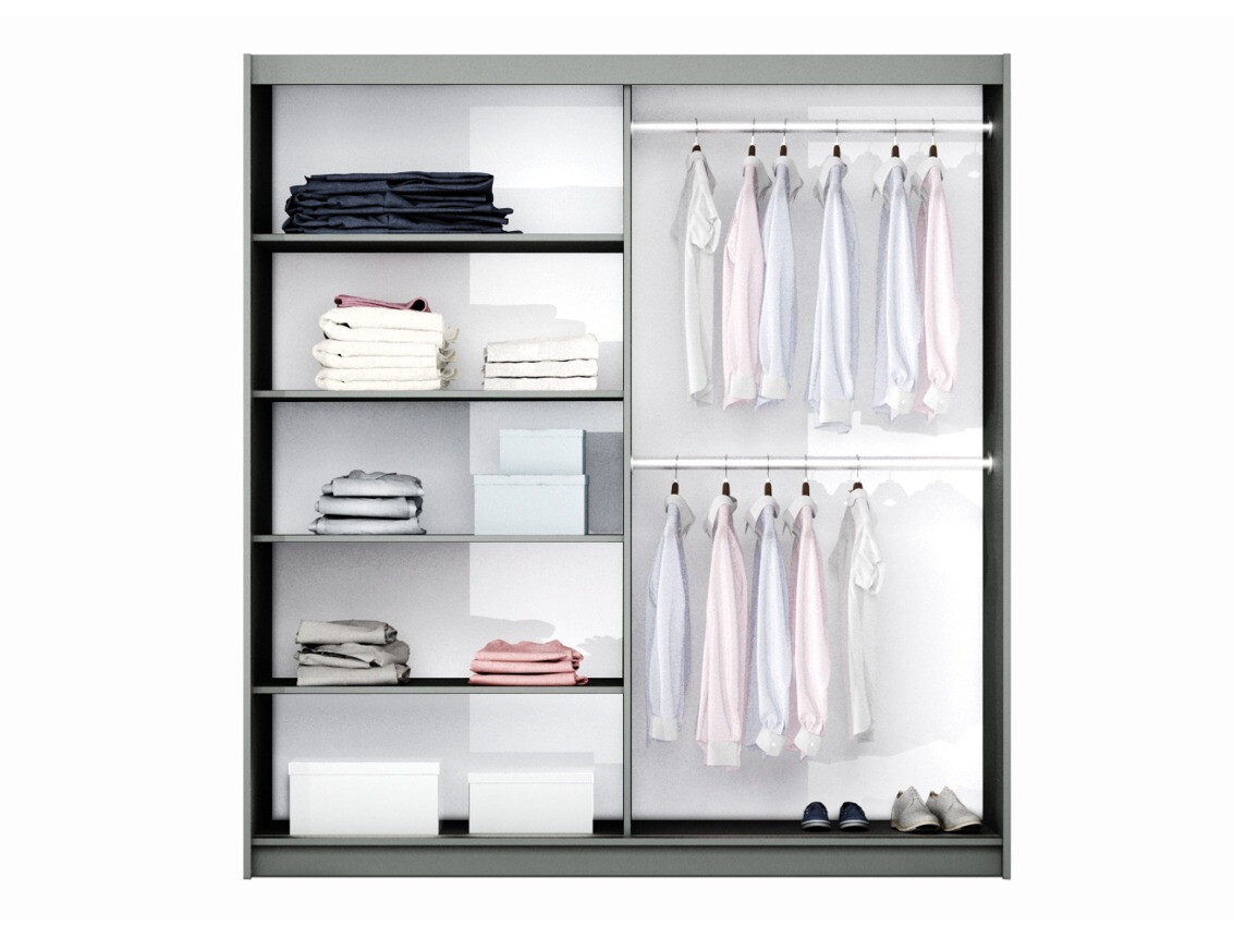 Kledingkast Honolulu 209 (Grafiet)