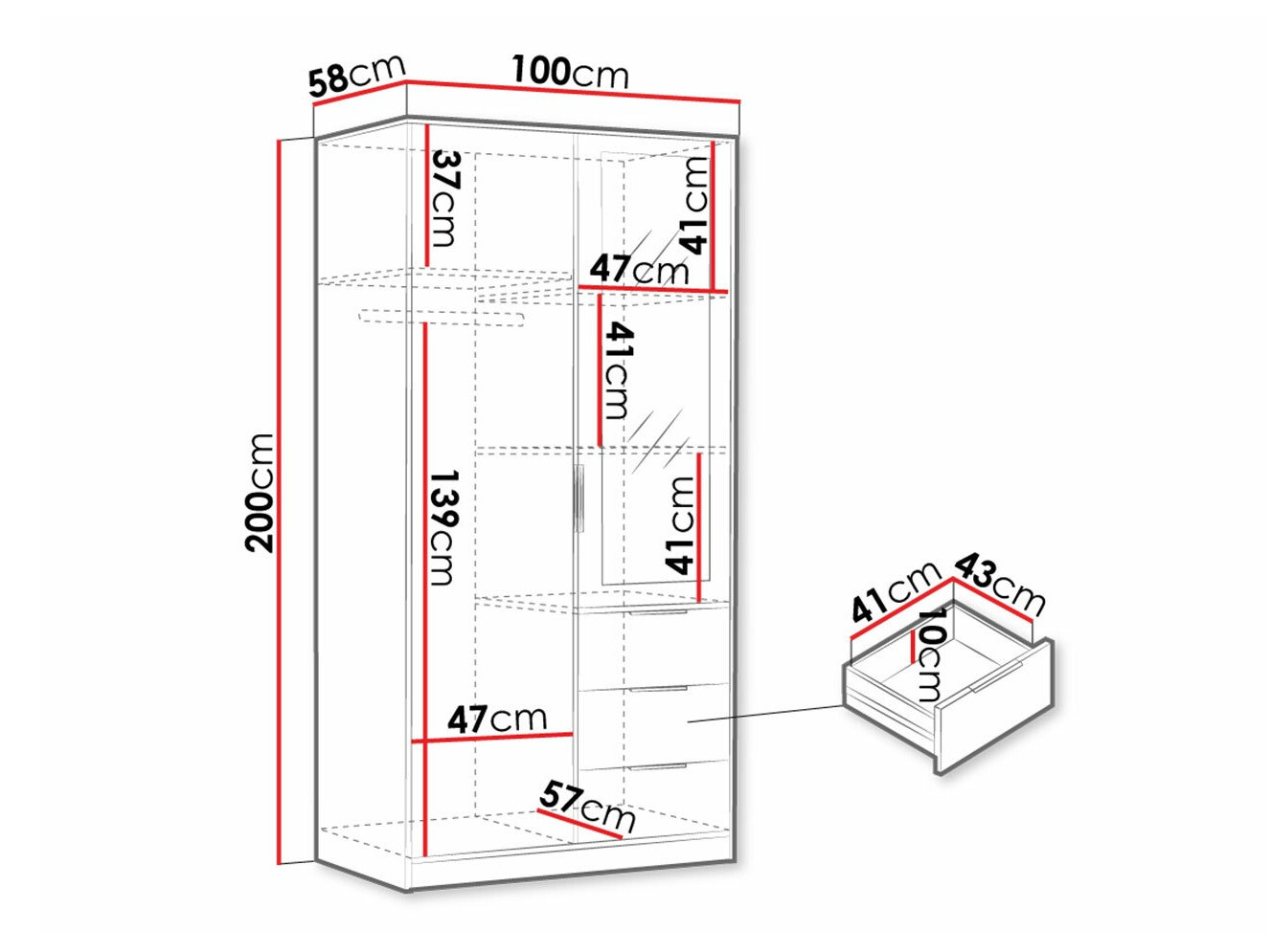 Kledingkast Ophdome 103