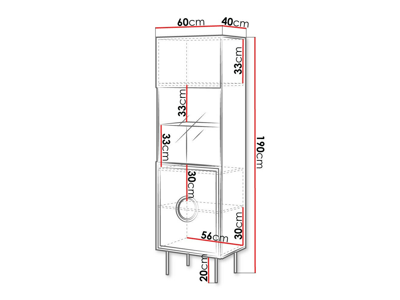 Boekenkast Domromi 104