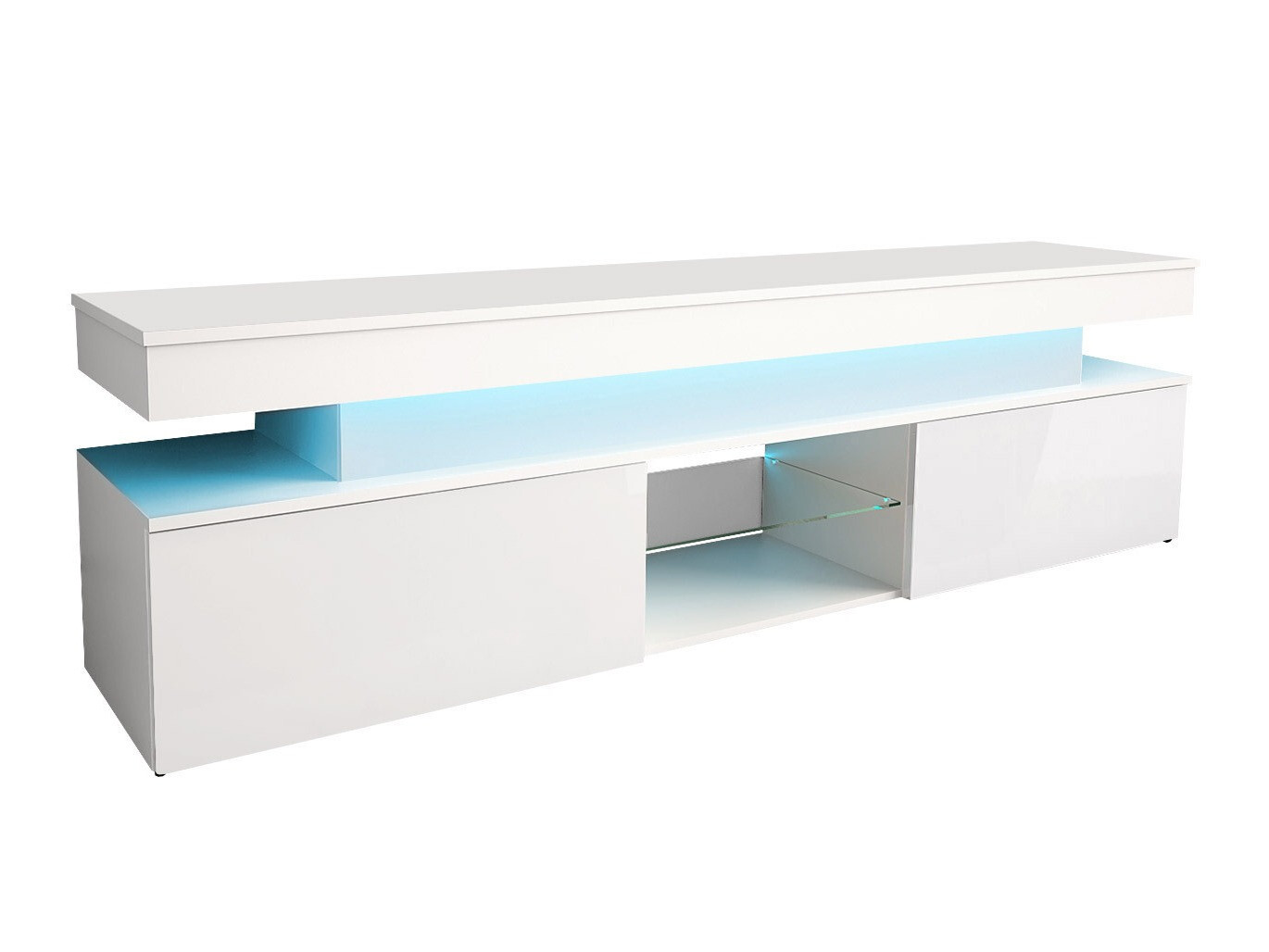 TV-meubel Monfero (Wit + Glanzend wit)