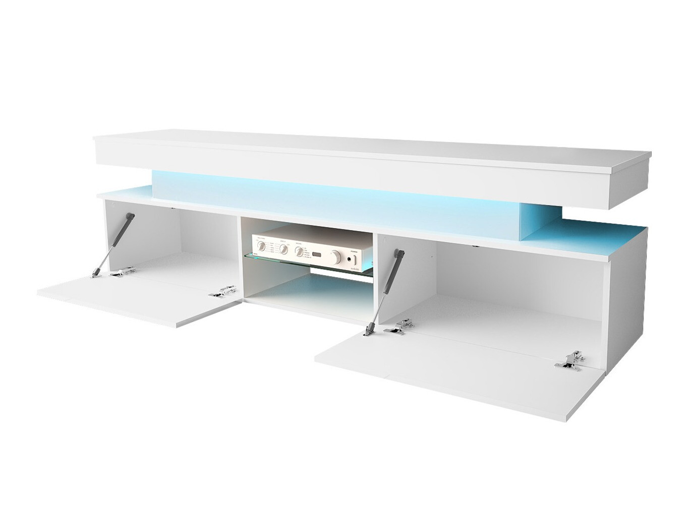 Woonkamerset Monfero 105 (Wit + Glanzend wit)