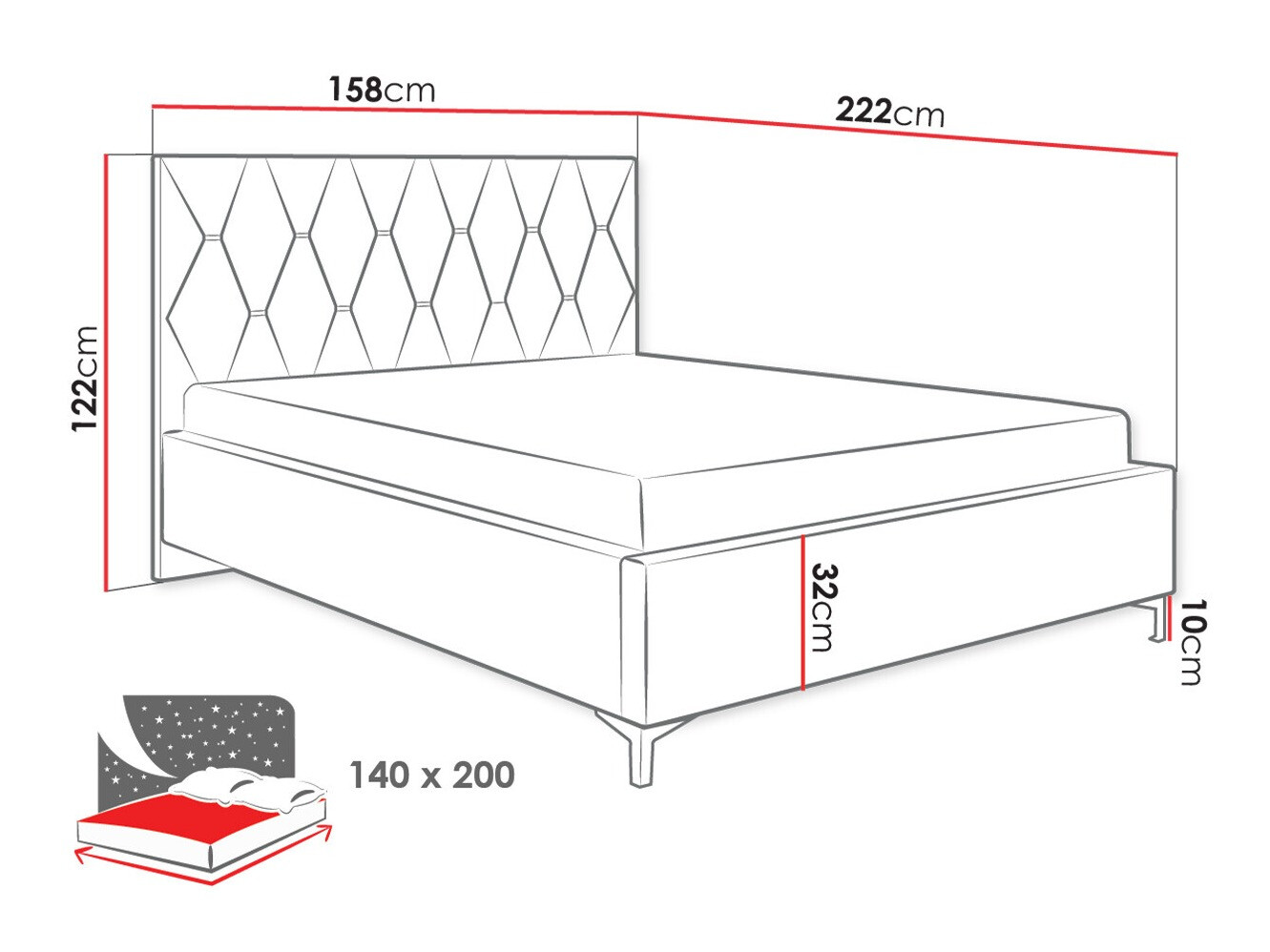 Bed Baltimore 192 (Manila 20)