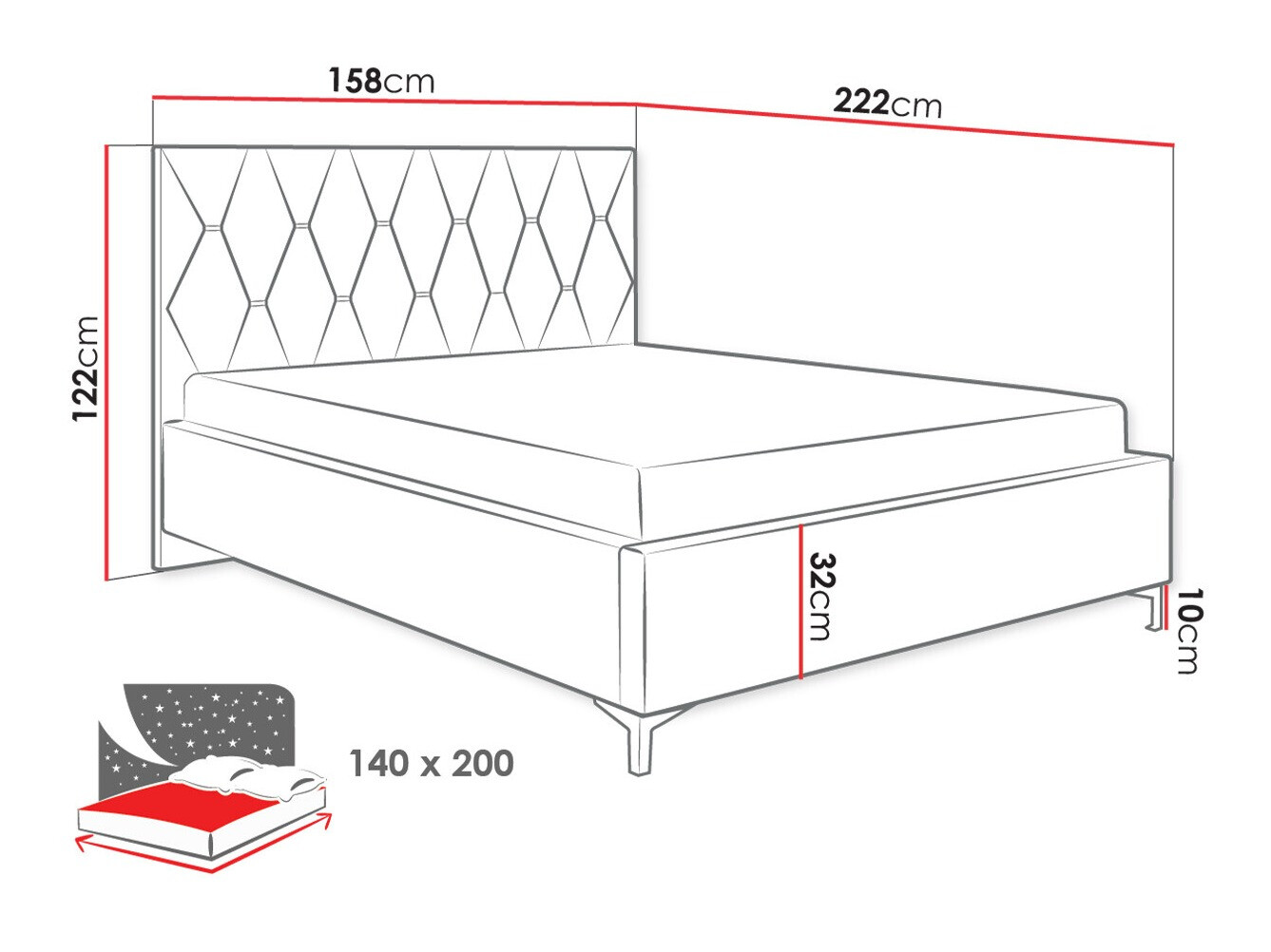 Bed Baltimore 192 (Manila 29)