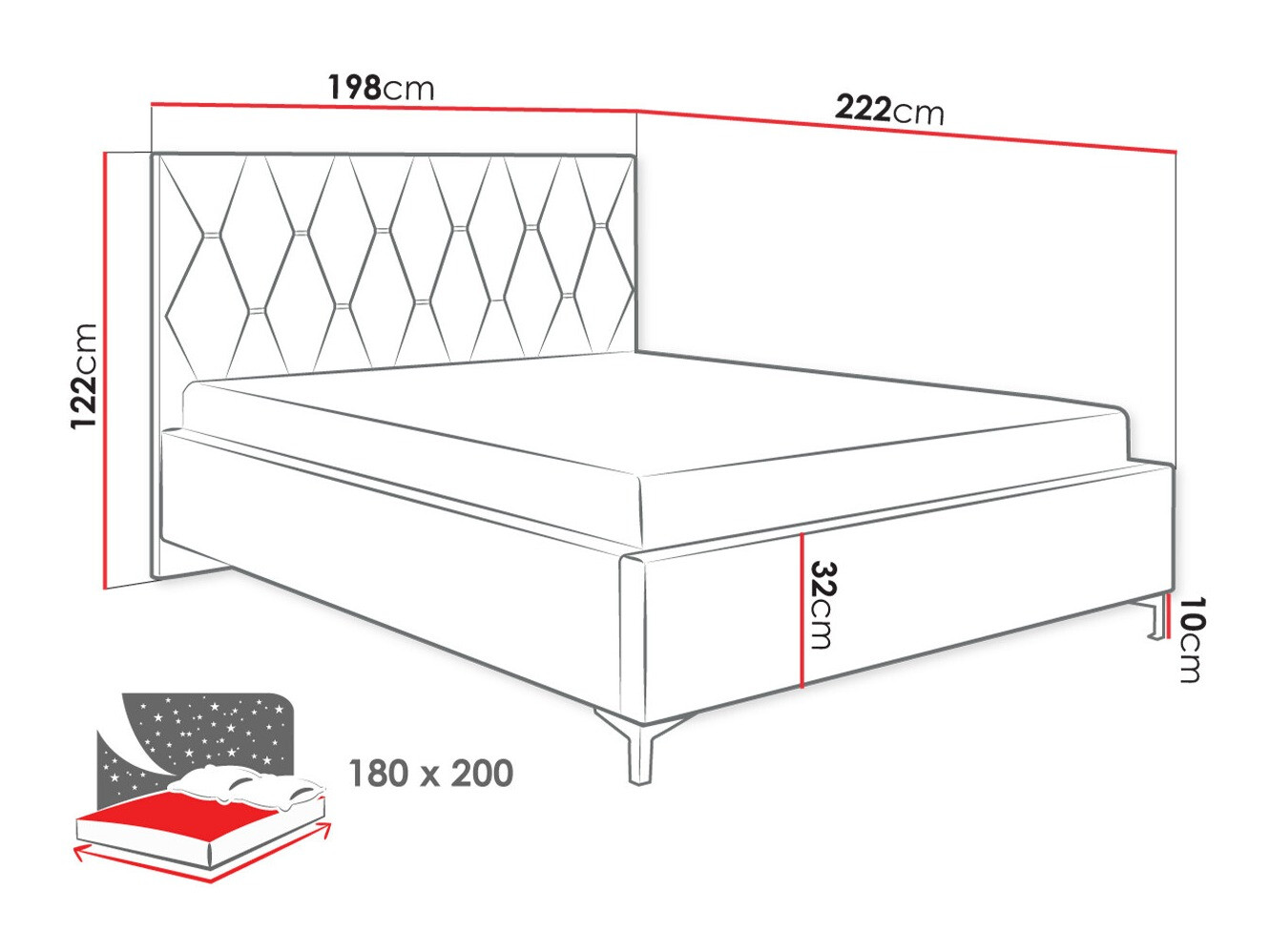 Bed Baltimore 192 (Manila 29)