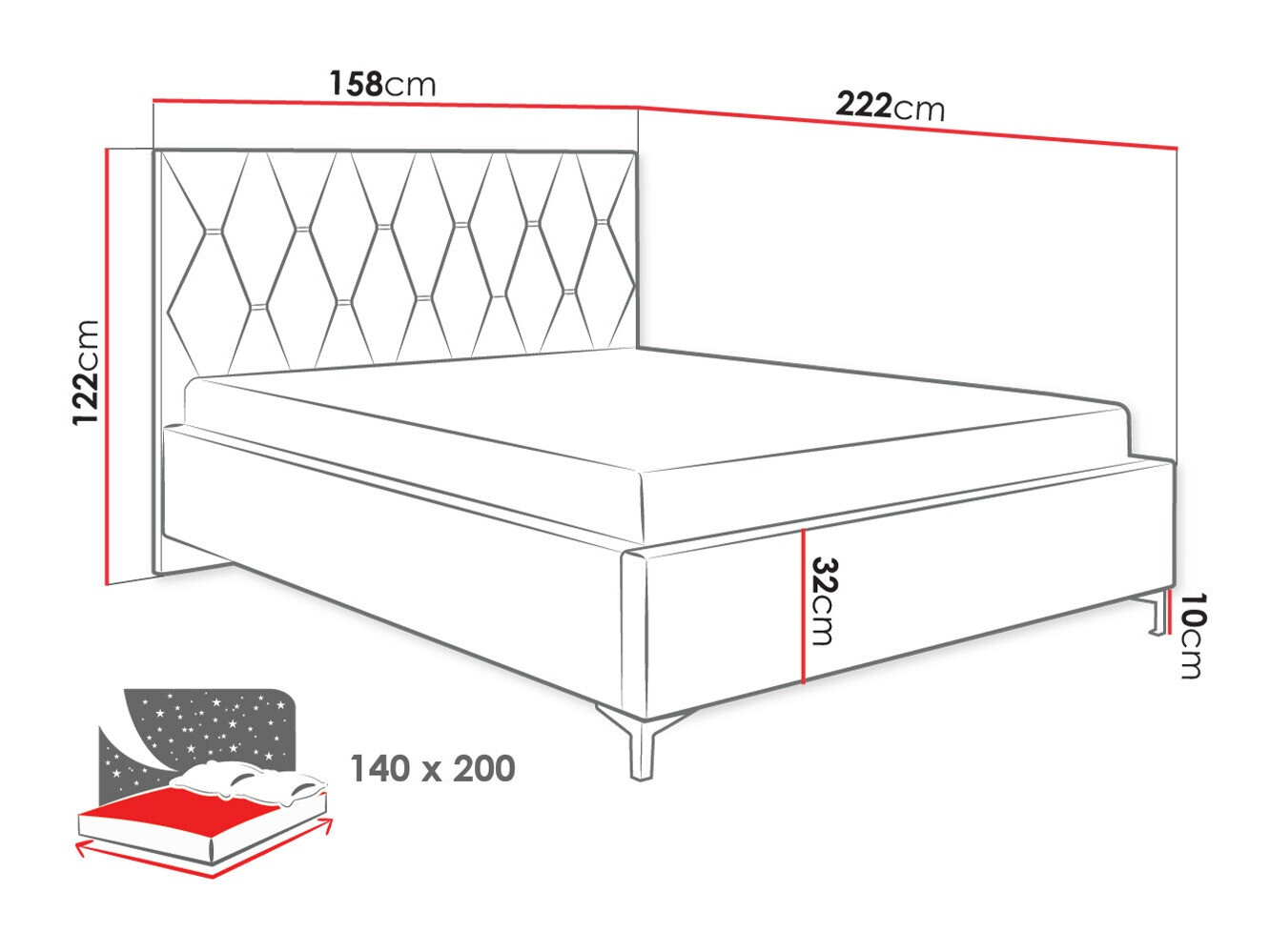 Bed Baltimore 192 (Manila 37)