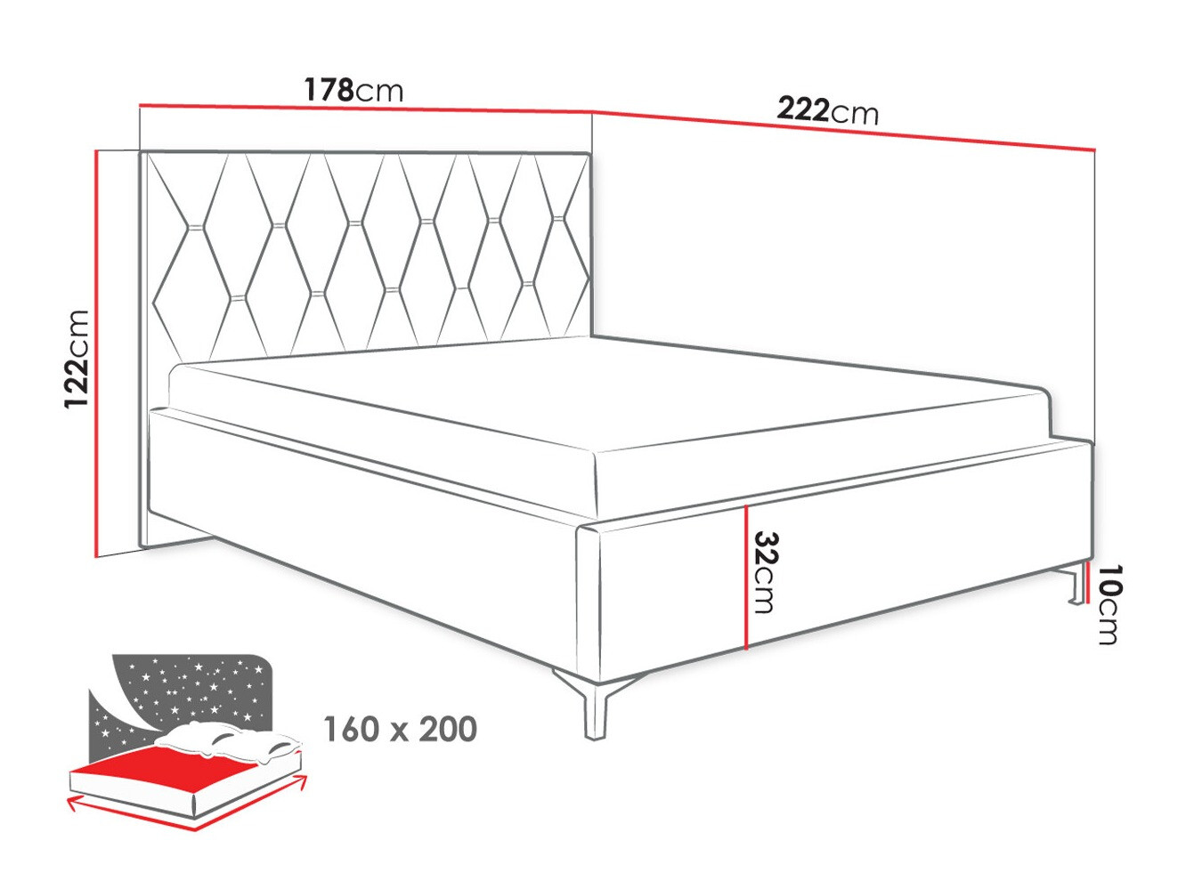 Bed Baltimore 192 (Manila 37)