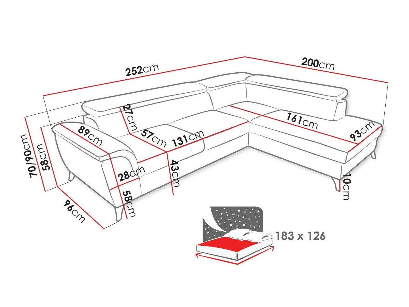 Hoekbank Lincoln 178 (Barrel 04)