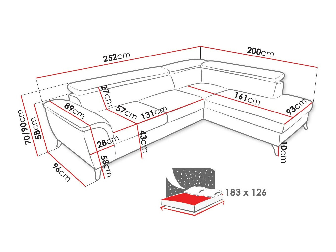 Hoekbank Lincoln 178 (Barrel 97)