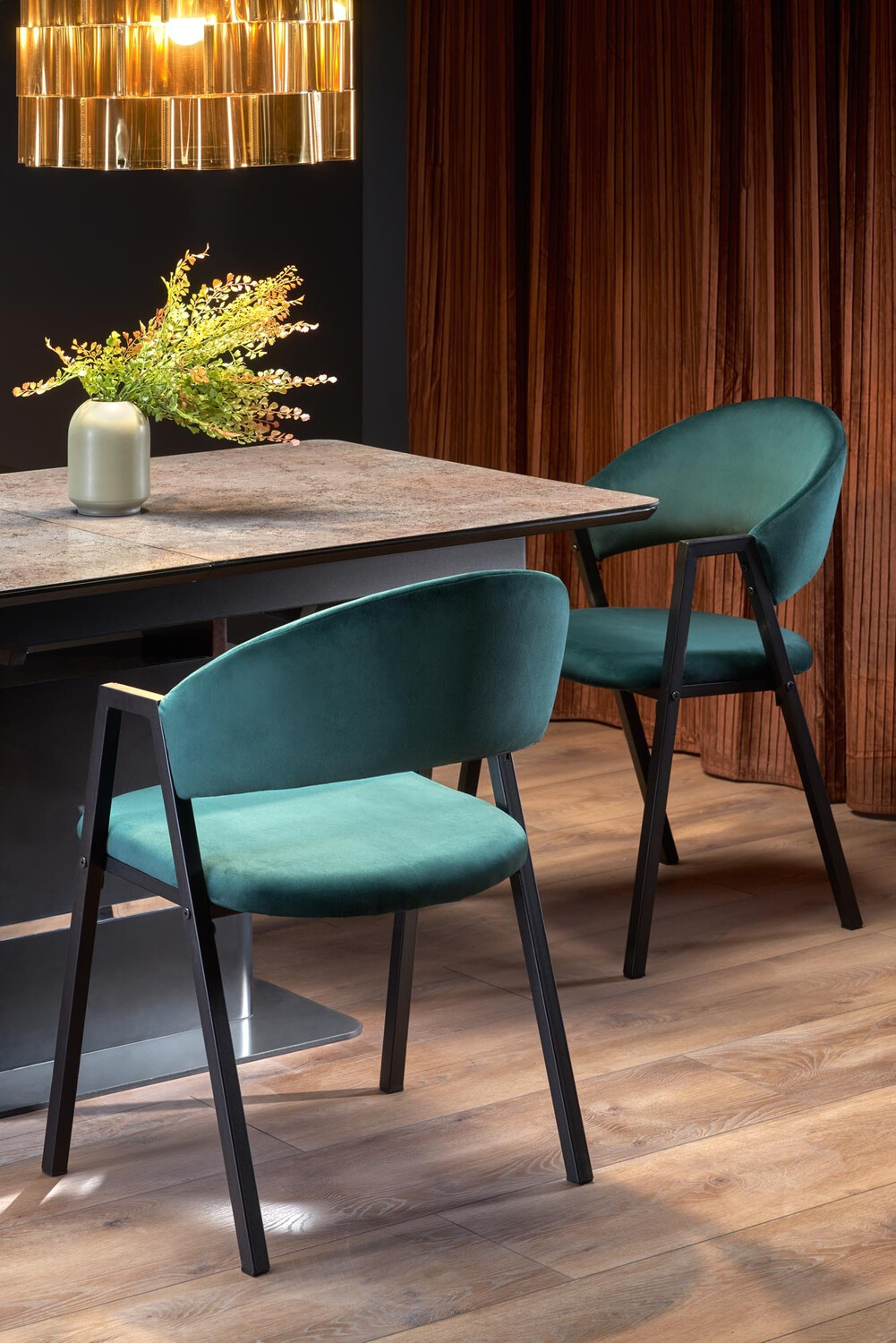 Stoel Houston 1348 (Donkergroen + Zwart)