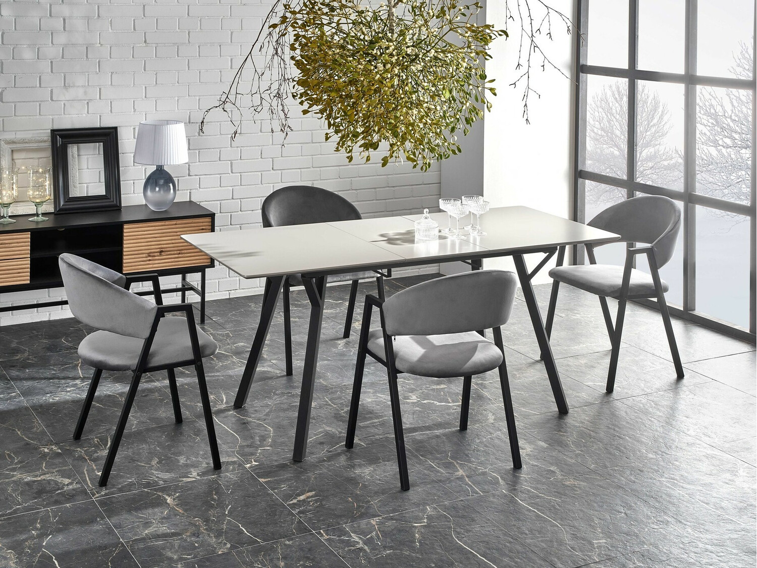 Stoel Houston 1348 (Grijs + Zwart)