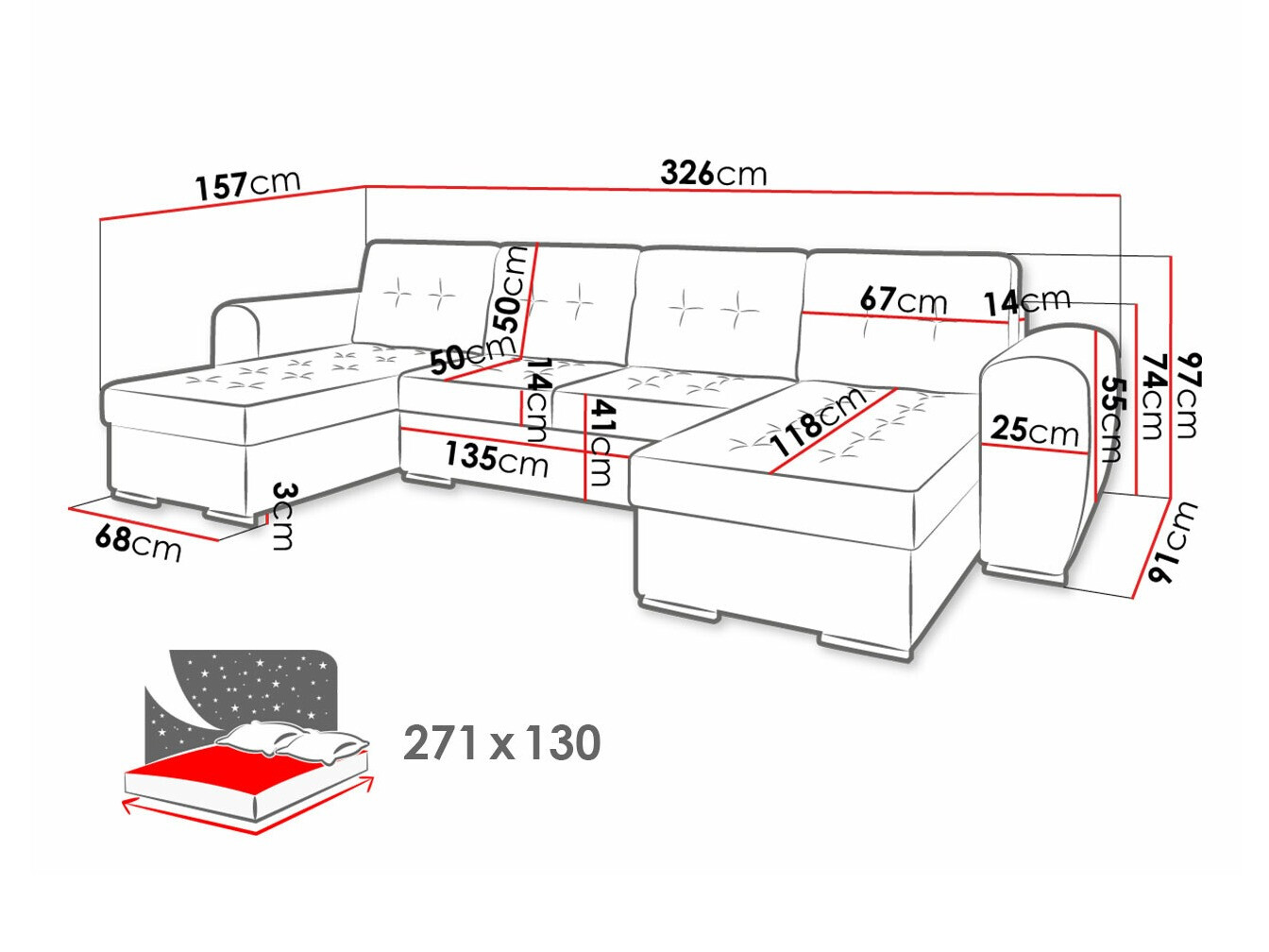 Hoekbank Arvada 117 (Monolith 77)