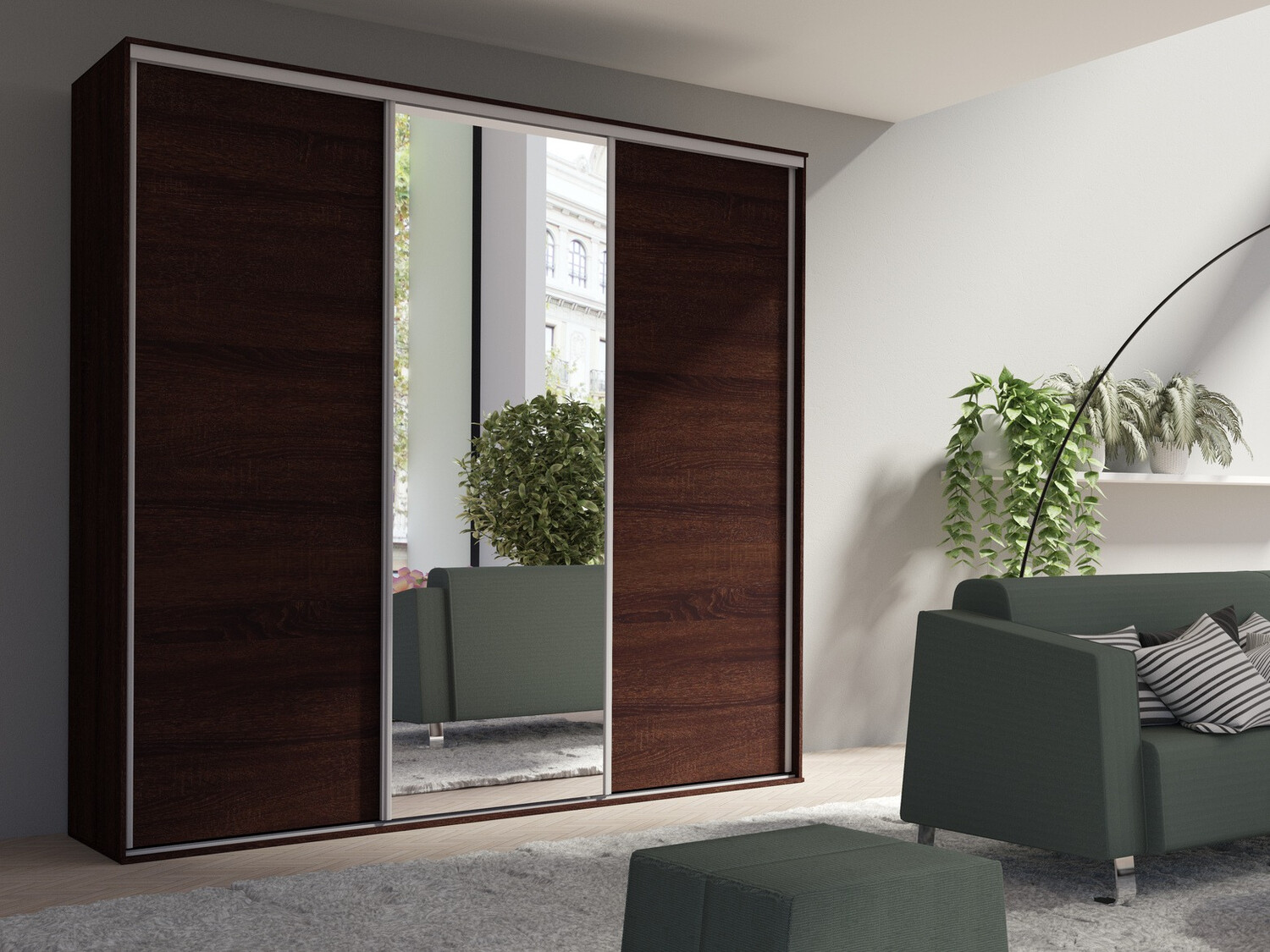 Kledingkast Murrieta 181 (Donker Sonoma eik)