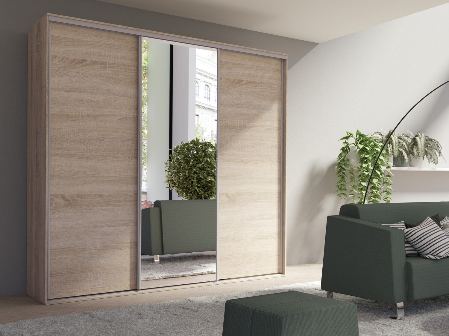 Kledingkast Murrieta 145 (Sonoma eik)