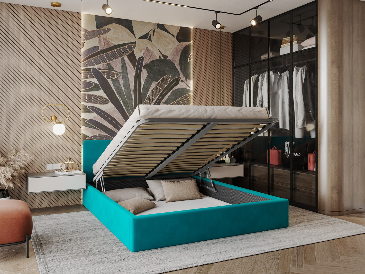 Bed Fairfield 106 (Turquoise)