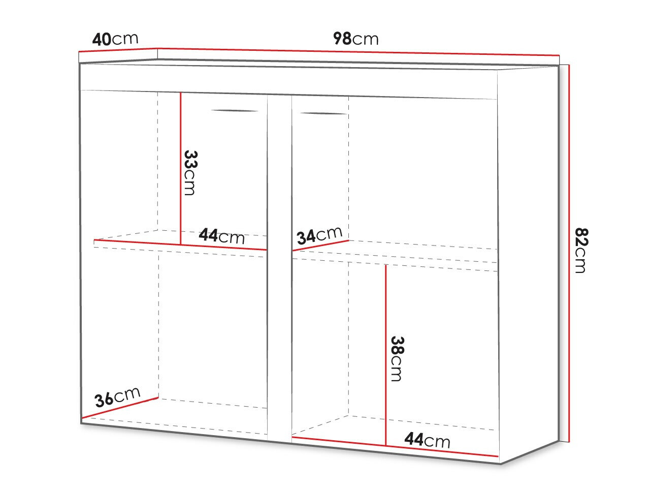 Dressoir Tucson 120 (Wit)