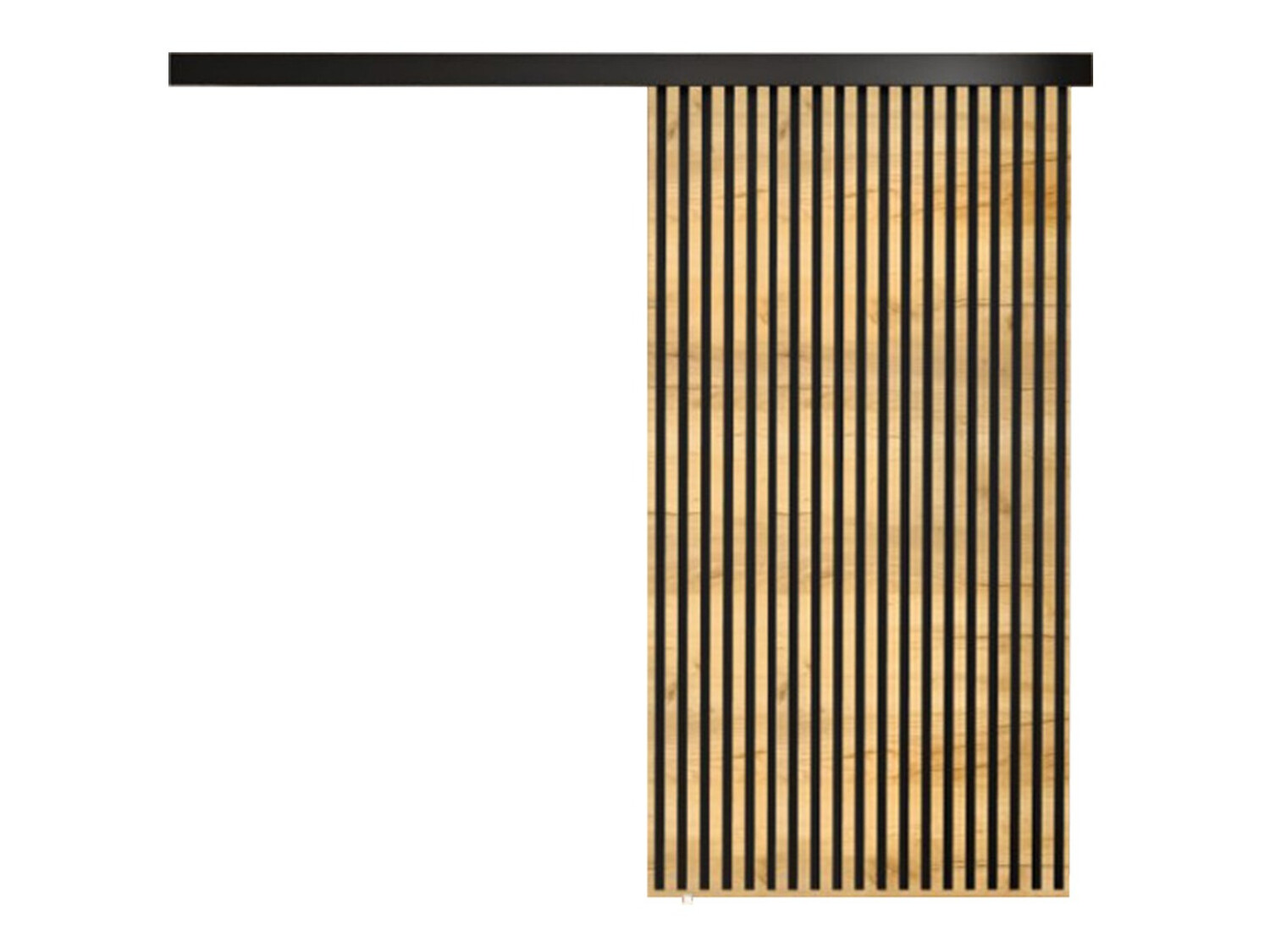 Schuifdeur Dover 204 (Ambachtelijke gouden eik + Zwart)