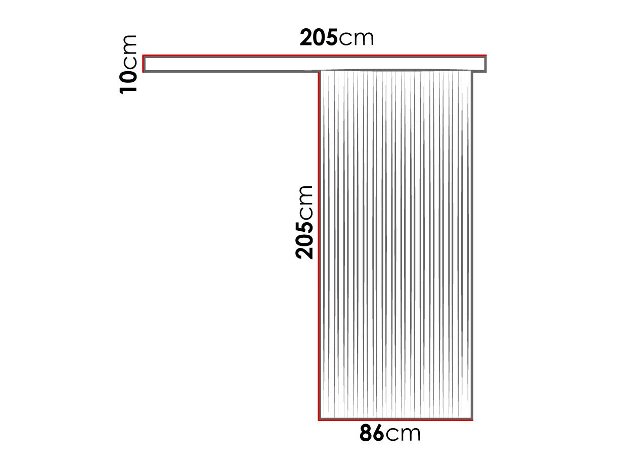 Schuifdeuren Dover 202 (Ambachtelijke gouden eik + Zwart)