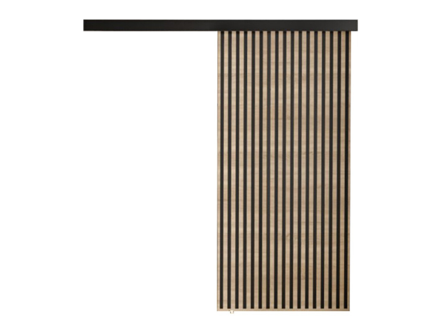 Schuifdeuren Dover 203 (Sonoma eik + Zwart)